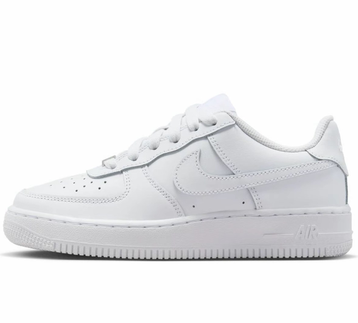 NIKE/耐克Air Force 1 Low空军一号纯白色GS休闲板鞋FV5951-111